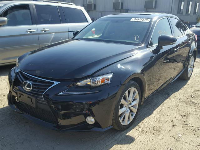 JTHBF1D2XE5040880 - 2014 LEXUS IS 250 BLACK photo 2