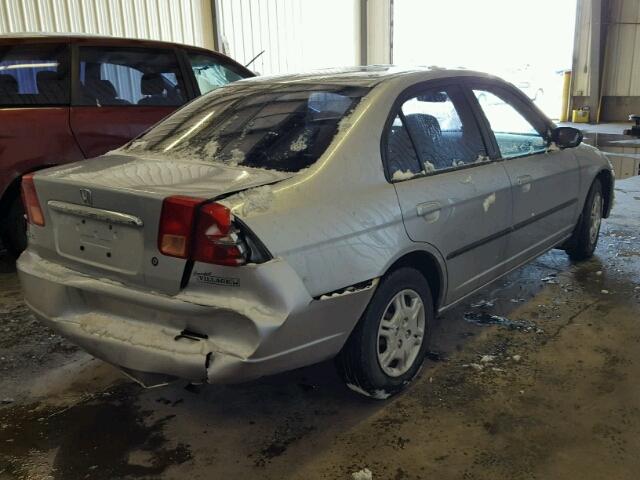 2HGES15442H930551 - 2002 HONDA CIVIC DX SILVER photo 4