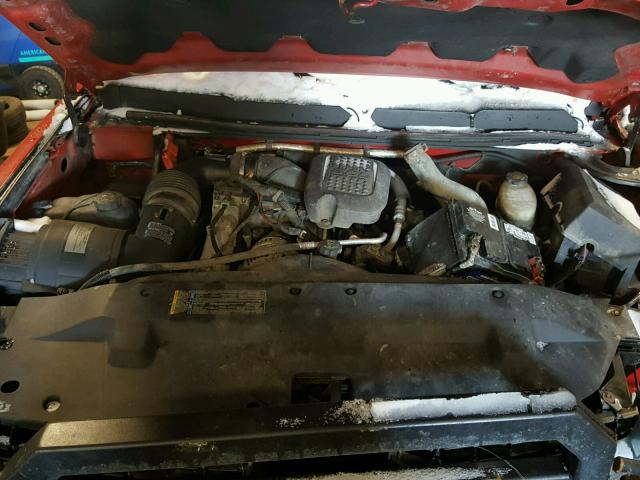 1GCHK59649E163851 - 2009 CHEVROLET SILVERADO RED photo 7