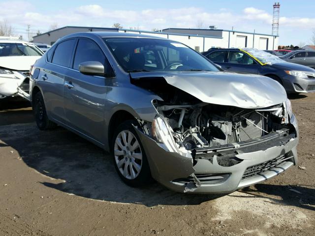 3N1AB7AP1EY254027 - 2014 NISSAN SENTRA S GRAY photo 1