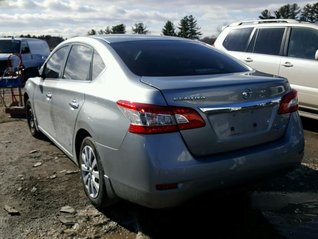 3N1AB7AP1EY254027 - 2014 NISSAN SENTRA S GRAY photo 3