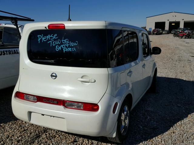 JN8AZ28R79T130348 - 2009 NISSAN CUBE BASE WHITE photo 4