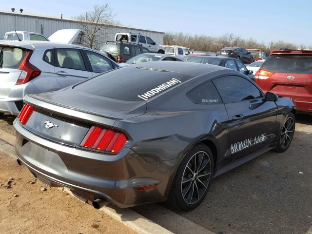 1FA6P8TH1F5375998 - 2015 FORD MUSTANG GRAY photo 4