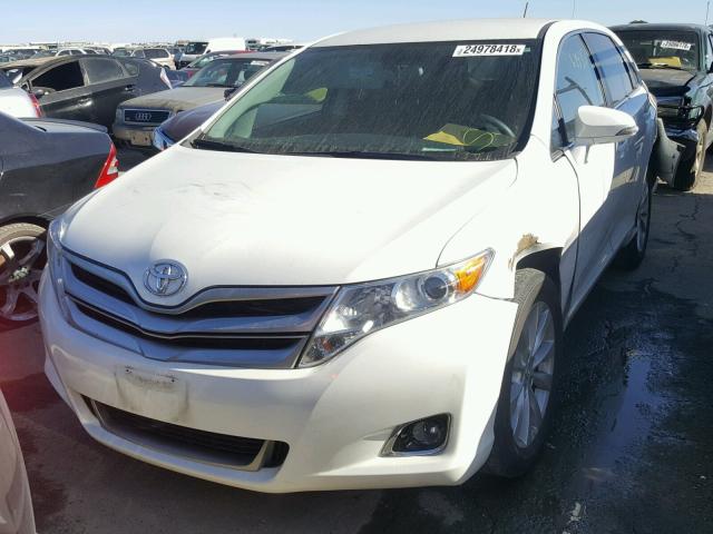 4T3ZA3BB1EU087026 - 2014 TOYOTA VENZA LE WHITE photo 2