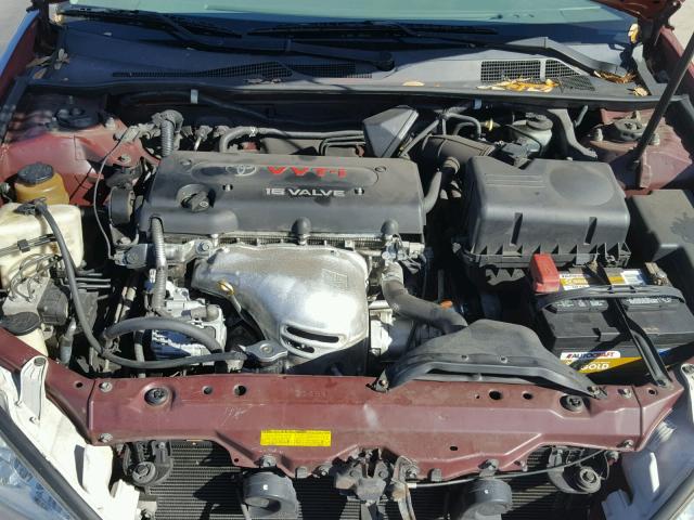 4T1BE32K12U028665 - 2002 TOYOTA CAMRY LE RED photo 7