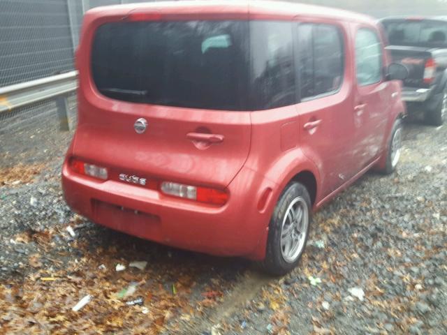 JN8AZ2KR3AT165207 - 2010 NISSAN CUBE BASE RED photo 4