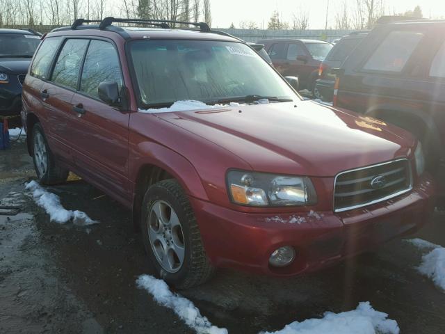 JF1SG65604H724384 - 2004 SUBARU FORESTER 2 BURGUNDY photo 1