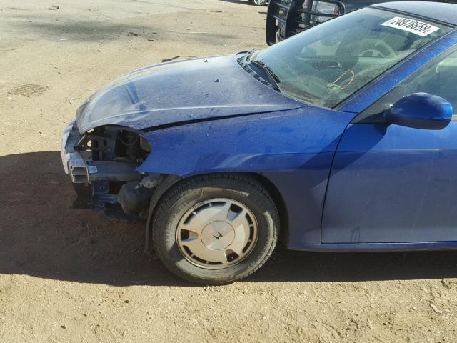 JHMZE13751T000355 - 2001 HONDA INSIGHT BLUE photo 9