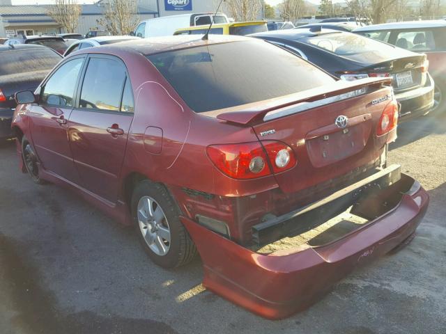 1NXBR32E65Z432029 - 2005 TOYOTA COROLLA CE RED photo 3