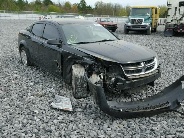 1C3CDZAB3CN136415 - 2012 DODGE AVENGER SE BLACK photo 1