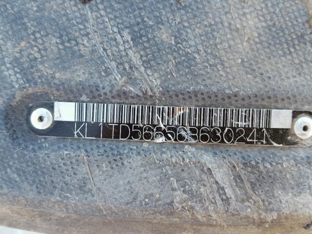 KL1TD56656B630241 - 2006 CHEVROLET AVEO BASE Күміс фото 10