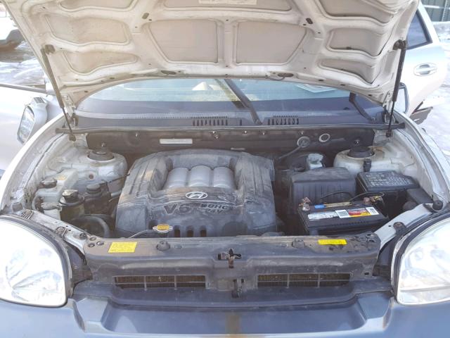 KM8SC73D75U912384 - 2005 HYUNDAI SANTA FE G SILVER photo 7