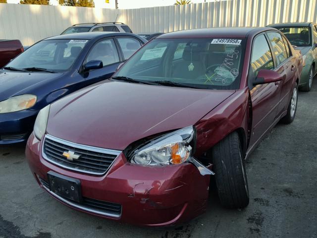 1G1ZT58F67F140624 - 2007 CHEVROLET MALIBU LT RED photo 2