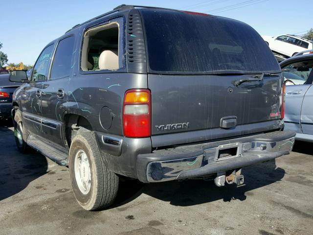 1GKEC13T42R216624 - 2002 GMC YUKON GRAY photo 3