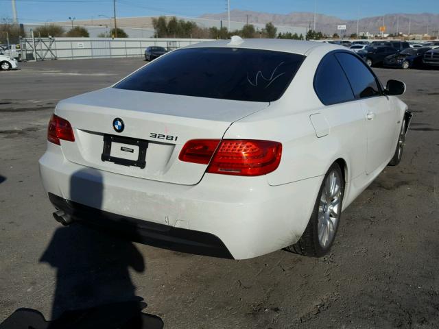 WBAKE3C53BE768738 - 2011 BMW 328 I WHITE photo 4