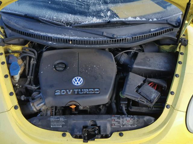 3VWDD21C31M458122 - 2001 VOLKSWAGEN NEW BEETLE 黄色 照片 7