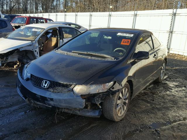 2HGFG1B89AH516970 - 2010 HONDA CIVIC EX BLACK photo 2