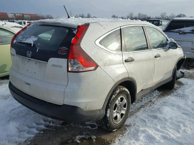 5J6RM4H35EL078324 - 2014 HONDA CR-V LX WHITE photo 4