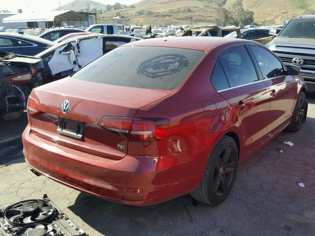 3VW2B7AJ7HM247881 - 2017 VOLKSWAGEN JETTA S 红色 照片 4