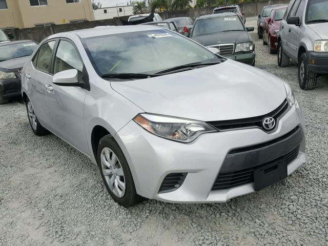 5YFBURHE1GP502761 - 2016 TOYOTA COROLLA L SILVER photo 1