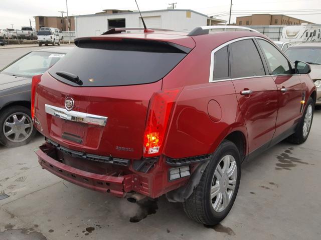 3GYFNAEY7AS576432 - 2010 CADILLAC SRX LUXURY RED photo 4