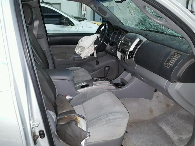 5TEUU42N88Z514986 - 2008 TOYOTA TACOMA ACC SILVER photo 5