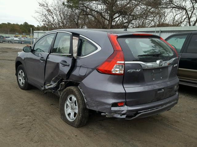 2HKRM4H35GH696062 - 2016 HONDA CR-V LX GRAY photo 3