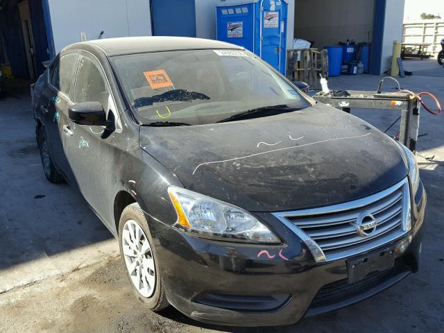 3N1AB7AP8DL663671 - 2013 NISSAN SENTRA S BLACK photo 1