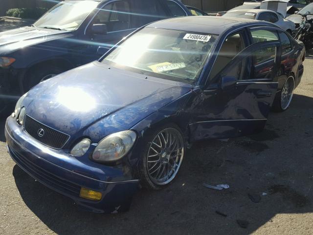 JT8BH68X6W0001196 - 1998 LEXUS GS 400 BLUE photo 2