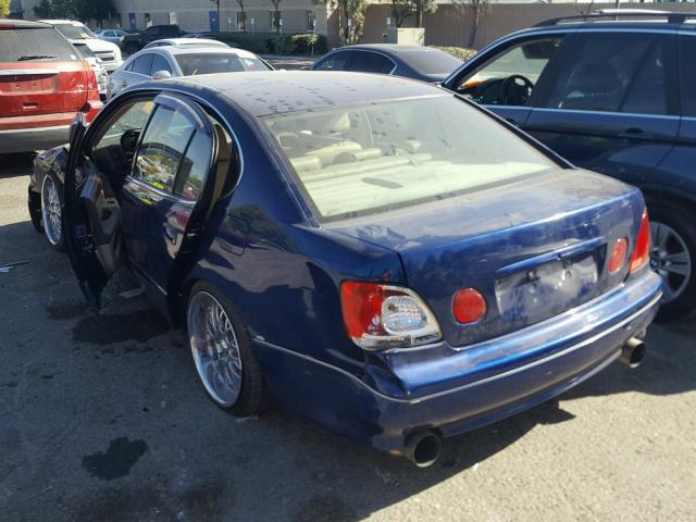 JT8BH68X6W0001196 - 1998 LEXUS GS 400 BLUE photo 3