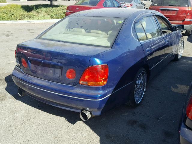 JT8BH68X6W0001196 - 1998 LEXUS GS 400 BLUE photo 4