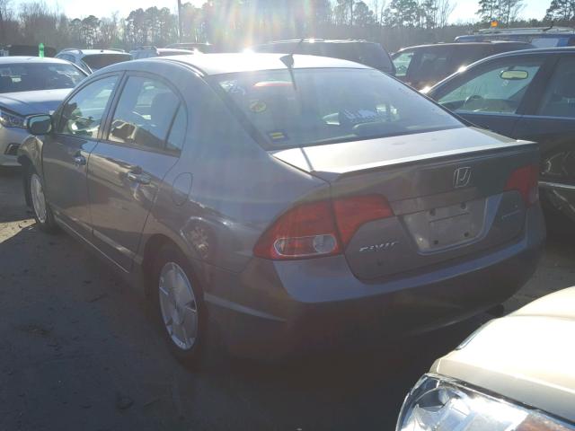 JHMFA36256S007989 - 2006 HONDA CIVIC HYBR TAN photo 3