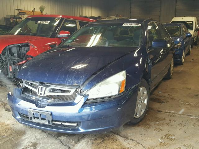 1HGCM56424A165073 - 2004 HONDA ACCORD LX BLUE photo 2