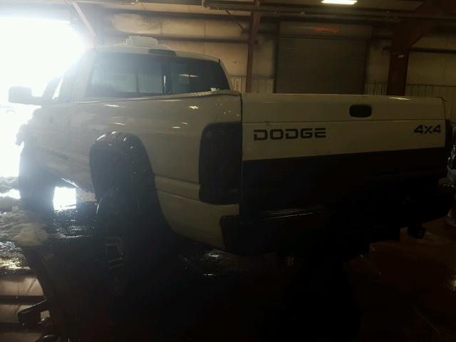 1B7KF23621J237183 - 2001 DODGE RAM 2500 WHITE photo 3