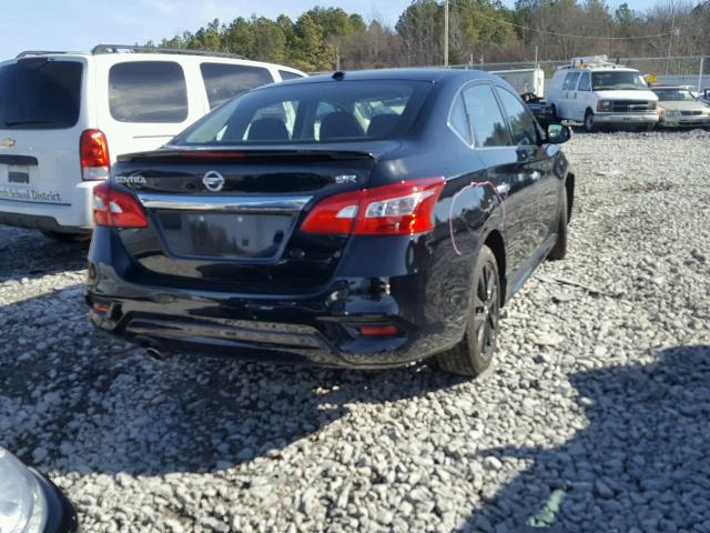 3N1AB7AP3HY287468 - 2017 NISSAN SENTRA S BLACK photo 4