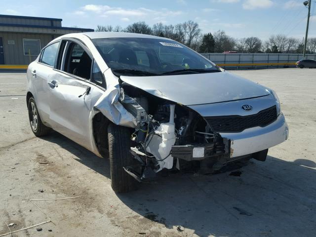 KNADM4A39G6563459 - 2016 KIA RIO LX SILVER photo 1