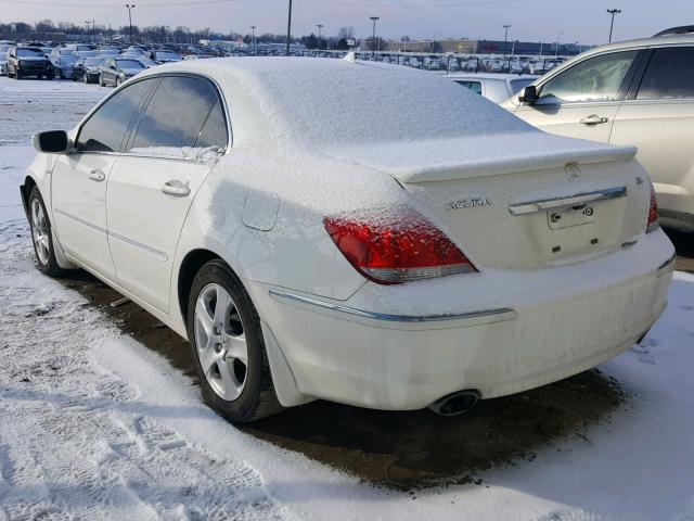 JH4KB16516C008478 - 2006 ACURA RL თეთრი ფოტო 3