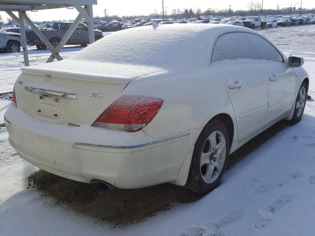 JH4KB16516C008478 - 2006 ACURA RL თეთრი ფოტო 4