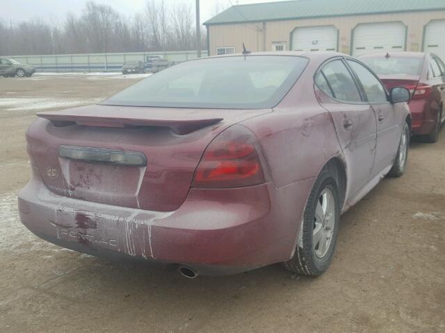 2G2WP552261184520 - 2006 PONTIAC GRAND PRIX BURGUNDY photo 4