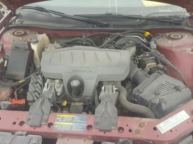 2G2WP552261184520 - 2006 PONTIAC GRAND PRIX BURGUNDY photo 7