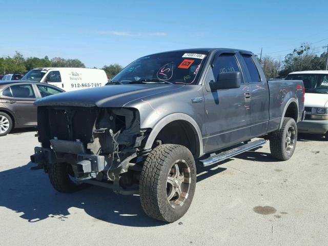 1FTPX14576NA49360 - 2006 FORD F150 GRAY photo 2