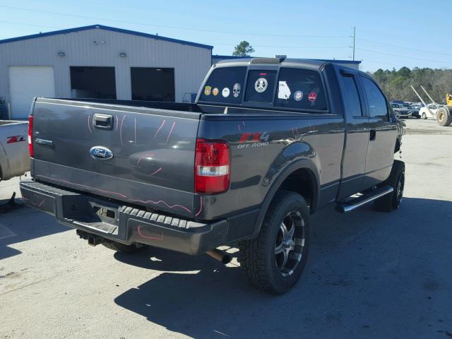 1FTPX14576NA49360 - 2006 FORD F150 GRAY photo 4