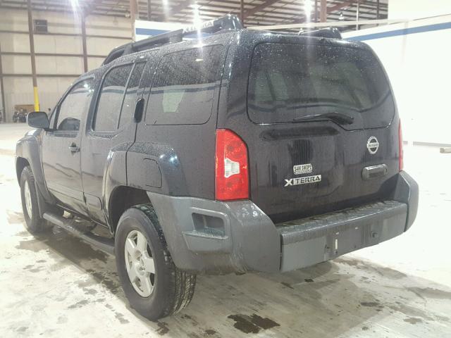 5N1AN08W95C642829 - 2005 NISSAN XTERRA OFF BLACK photo 3