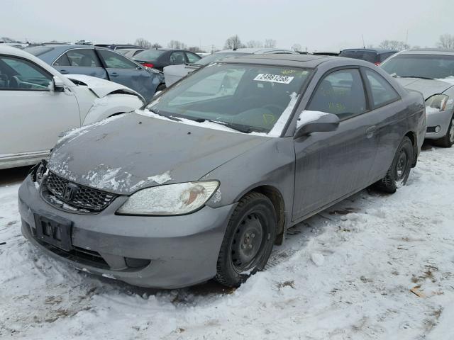 1HGEM22994L068840 - 2004 HONDA CIVIC EX GRAY photo 2