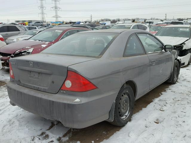 1HGEM22994L068840 - 2004 HONDA CIVIC EX GRAY photo 4