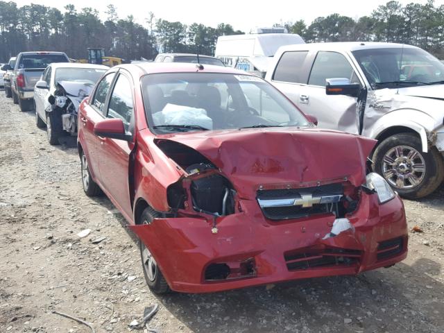 KL1TD56E69B362232 - 2009 CHEVROLET AVEO LS RED photo 1