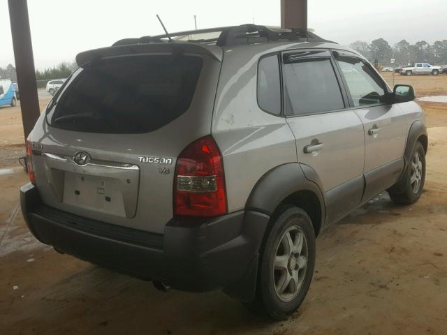 KM8JN12D45U227005 - 2005 HYUNDAI TUCSON GLS GRAY photo 4