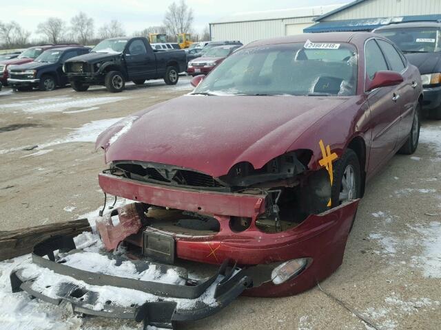 2G4WD582871170084 - 2007 BUICK LACROSSE C RED photo 2