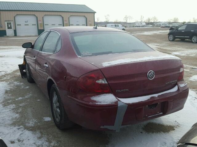 2G4WD582871170084 - 2007 BUICK LACROSSE C RED photo 3