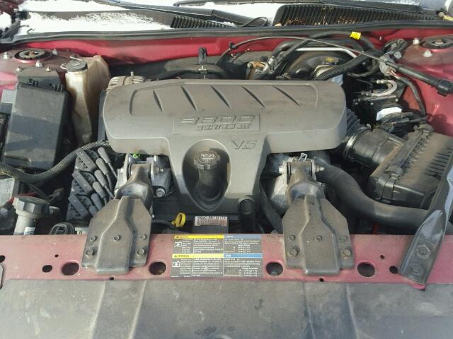 2G4WD582871170084 - 2007 BUICK LACROSSE C RED photo 7